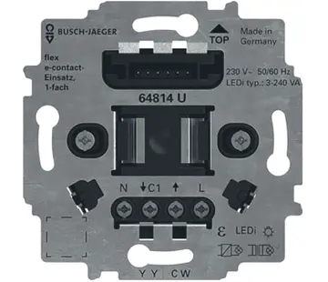 Busch-Jaeger e-contactsokkel flex 1-voudig (64814 U)