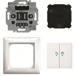 Busch-Jaeger LED-dimmersokkel flex 1-voudig complete set met bedieningselement draadloos Balance SI (62851 UJ-914-WL)