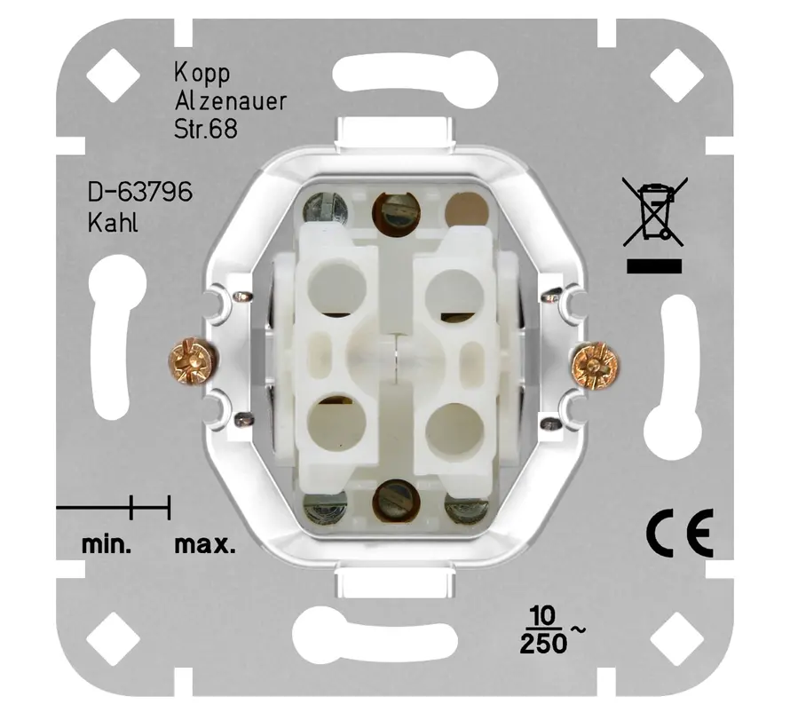 enkel drukcontact terugverend 2 maakcontacten (503800002)