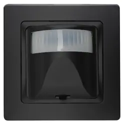 Kopp INFRAcontrol T 180gr. infrarood bewegingsschakelaar 3-draads 1000W LED 300VA compleet HK05 Paris zwart mat (808450016)