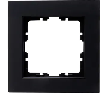 Kopp afdekraam 1-voudig HK07 zwart mat (402150002)
