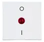 schakelwip controlevenster rood met opdruk 0 - I HK07 Athenis helder wit glans (491972004)