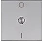 schakelwip controlevenster transparant met opdruk 0 - I HK07 Athenis staal grijs (491983002)