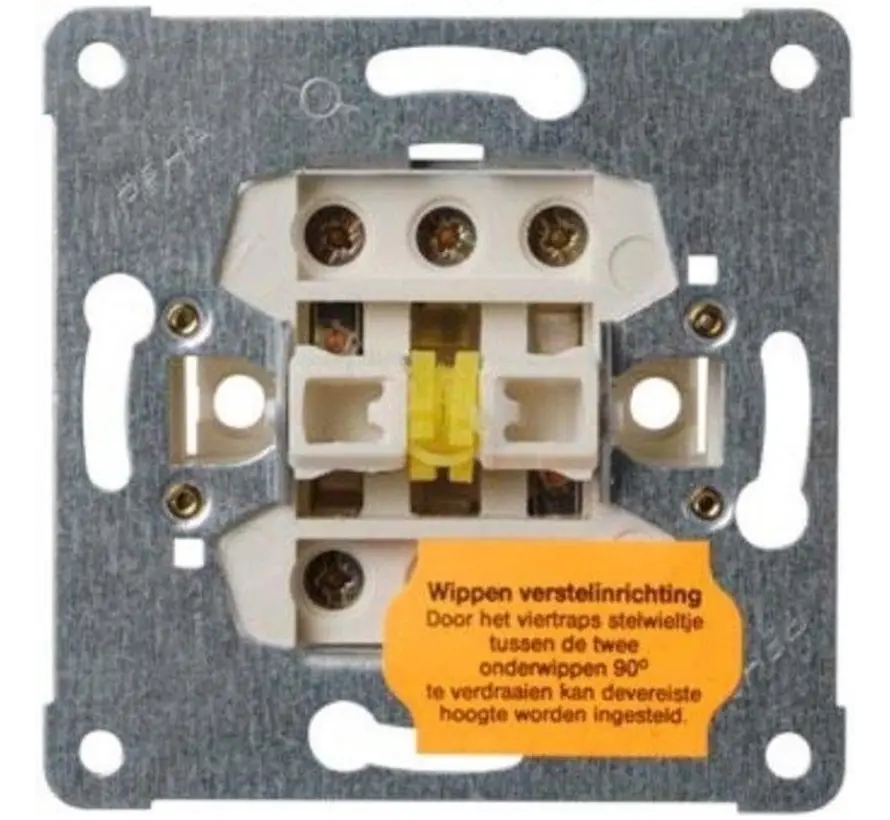 wissel-wisselschakelaar 2 gescheiden circuits met schroefcontact 10A (616/6)