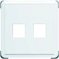 PEHA centraalplaat met draagplaat voor 2 keystone inzetten Standard levend wit (80.610/2.02 KEY)