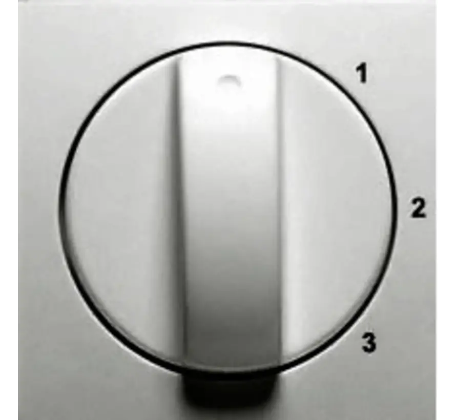 draaiknop driestandenschakelaar 1-2-3 Badora aluminium (11.610.70 S 123)