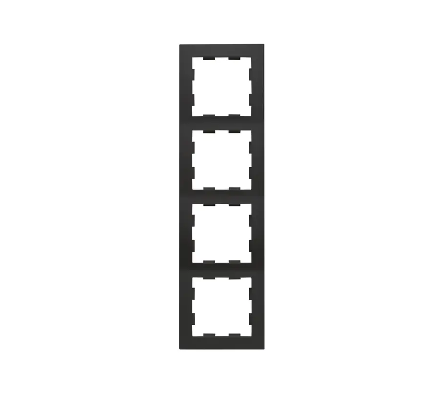 afdekraam 4-voudig Badora zwart mat (D 11.574.193)