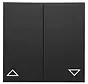 schakelwip 2-voudig jaloezie serie 500 Badora zwart mat (D 11.544.193)