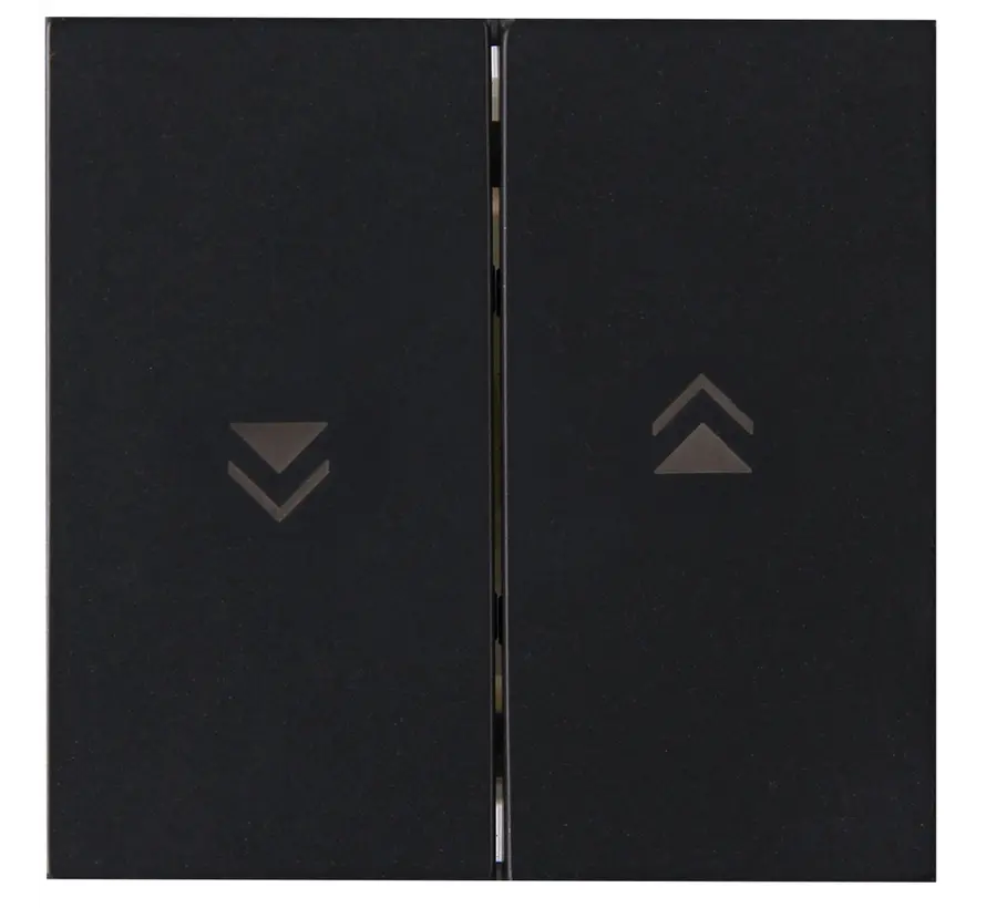 wip jaloezieschakelaar 2-voudig HK07 Athenis zwart mat (490359008)