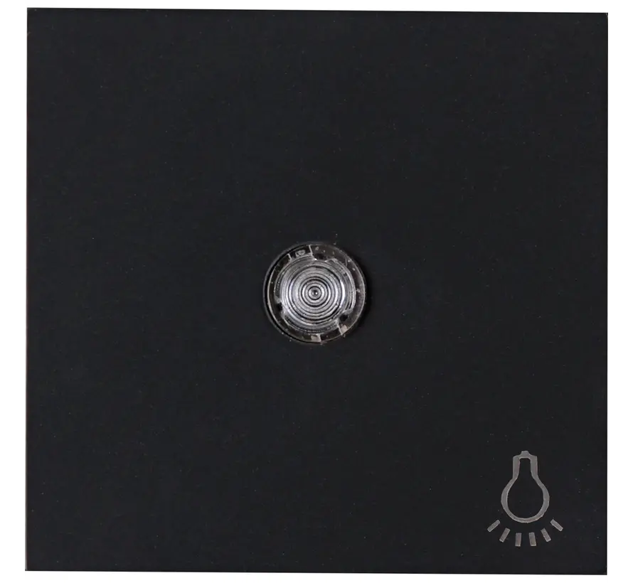 schakelwip controlevenster met licht symbool HK07 Athenis zwart mat (490447002)