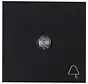 schakelwip controlevenster met bel symbool HK07 Athenis zwart mat (490457009)