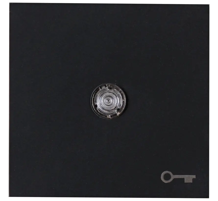 schakelwip controlevenster met sleutel symbool HK07 Athenis zwart mat (490467006)