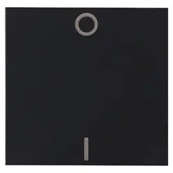 Kopp schakelwip met opdruk 0 - I HK07 Athenis zwart mat (491950008)
