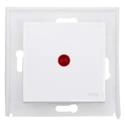 Kopp schakelwip controlevenster rood IP44 HK07 Athenis helder wit glans (493572004)