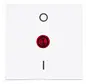schakelwip met opdruk 0 - I met controlevenster rood HK07 Athenis arctic wit mat (491952000)