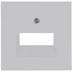 Kopp centraalplaat RJ45 wandcontactdoos 1- en 2-voudig HK07 Athenis grijs mat (371734005)