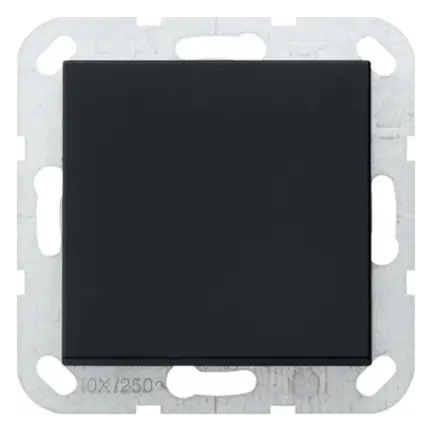 Gira E2 zwart mat drukvlakschakelaars