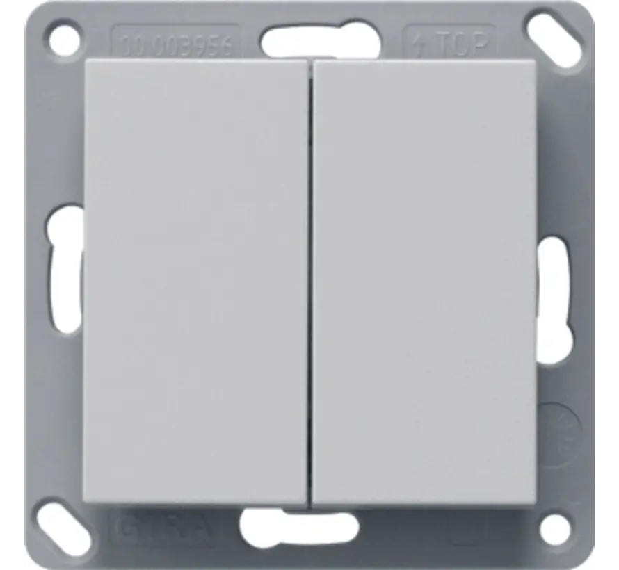 Bluetooth wandzender 2-voudig Systeem 55 grijs mat (2462015)