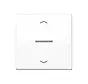 HOME dimmerknop 1-voudig met pijlsymbolen AS500 alpine wit (BT AS 17101 P WW)