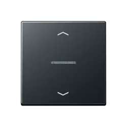 JUNG HOME dimmerknop 1-voudig met pijlsymbolen A-range antraciet mat (BT A 17101 BF P ANM)