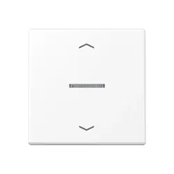 JUNG HOME dimmerknop 1-voudig met pijlsymbolen A-range sneeuwwit mat (BT A 17101 P WWM)