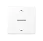 HOME dimmerknop 1-voudig met pijlsymbolen A-range sneeuwwit mat (BT A 17101 P WWM)
