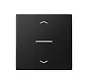HOME dimmerknop 1-voudig met pijlsymbolen A-range grafietzwart mat (BT A 17101 P SWM)