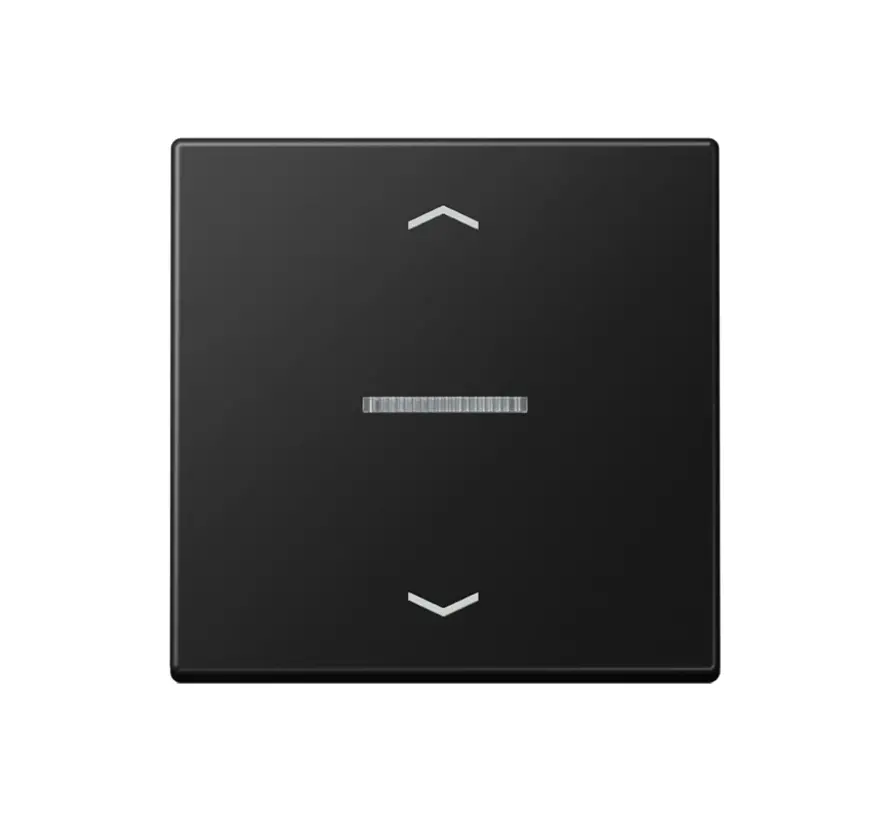 HOME dimmerknop 1-voudig met pijlsymbolen A-range grafietzwart mat (BT A 17101 P SWM)