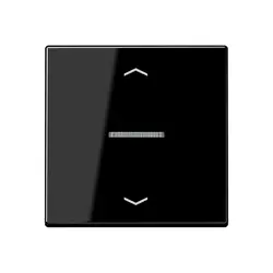 JUNG HOME dimmerknop 1-voudig met pijlsymbolen A-range zwart glans (BT A 17101 BF P SW)