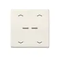 HOME dimmerknop 2-voudig met pijlsymbolen AS500 creme (BT AS 17102 P)