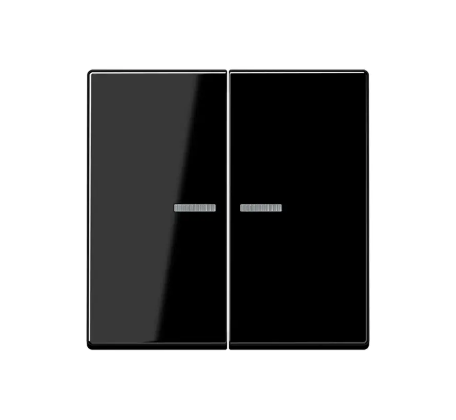 HOME dimmerknop 2-voudig A-range zwart glans (BT A 17102 BF SW)
