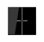 HOME dimmerknop 2-voudig A-range zwart glans (BT A 17102 SW)
