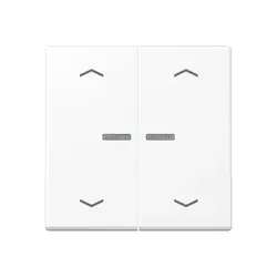 JUNG HOME dimmerknop 2-voudig met pijlsymbolen A-range sneeuwwit mat (BT A 17102 P WWM)