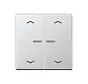 HOME dimmerknop 2-voudig met pijlsymbolen A-range aluminium (BT A 17102 P AL)