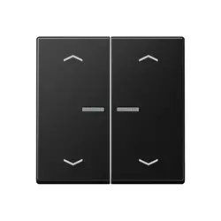 JUNG HOME dimmerknop 2-voudig met pijlsymbolen A-range grafietzwart mat (BT A 17102 P SWM)