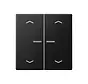 HOME dimmerknop 2-voudig met pijlsymbolen A-range grafietzwart mat (BT A 17102 P SWM)