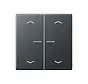 HOME dimmerknop 2-voudig met pijlsymbolen A-range antraciet mat (BT A 17102 BF P ANM)