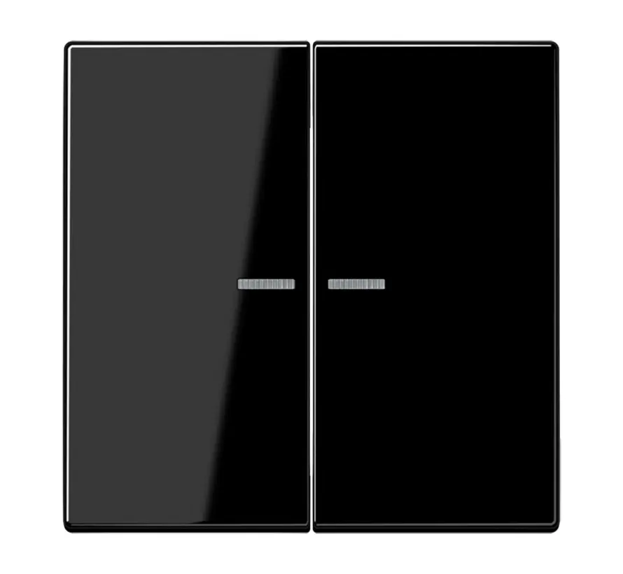 HOME dimmerknop 2-voudig LS990 zwart glans (BT LS 17102 SW)