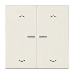JUNG HOME dimmerknop 2-voudig met pijlsymbolen LS990 creme (BT LS 17102 P)