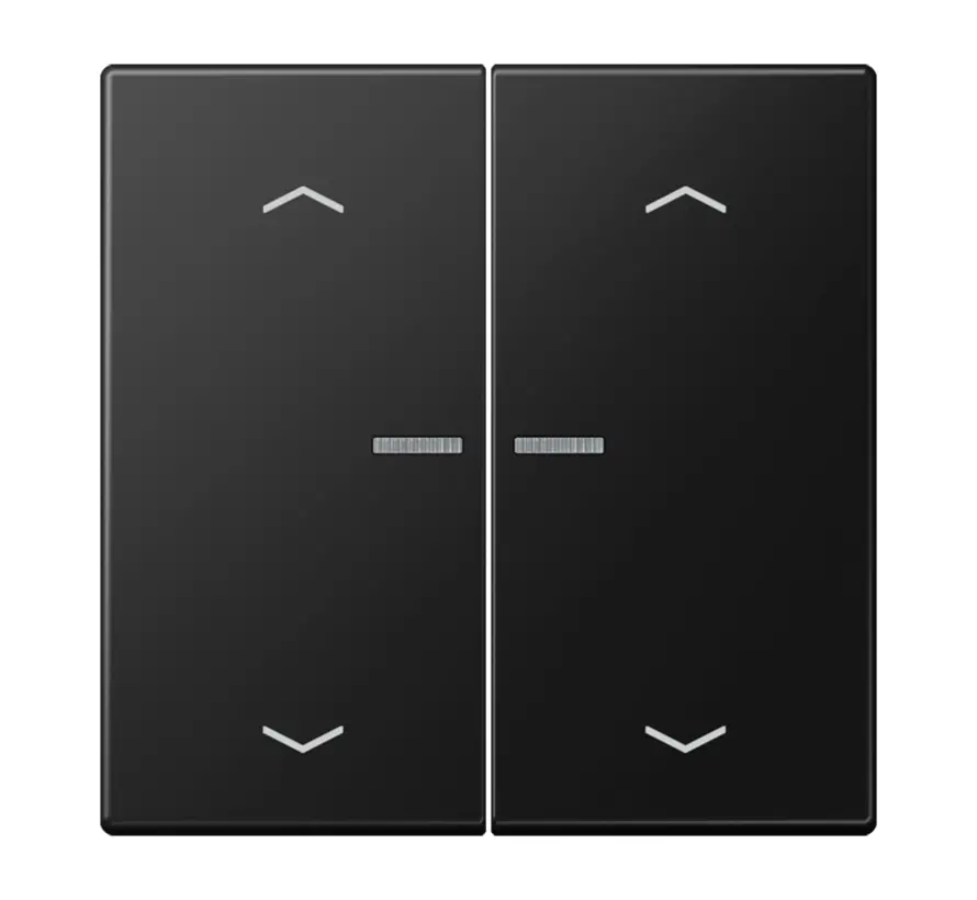 HOME dimmerknop 2-voudig met pijlsymbolen LS990 grafietzwart mat (BT LS 17102 P SWM)