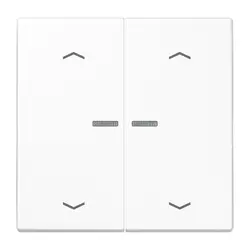 JUNG HOME dimmerknop 2-voudig met pijlsymbolen LS990 alpine wit (BT LS 17102 P WW)