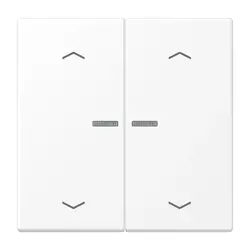 JUNG HOME dimmerknop 2-voudig met pijlsymbolen LS990 sneeuwwit mat (BT LS 17102 P WWM)