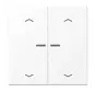 HOME dimmerknop 2-voudig met pijlsymbolen LS990 sneeuwwit mat (BT LS 17102 P WWM)