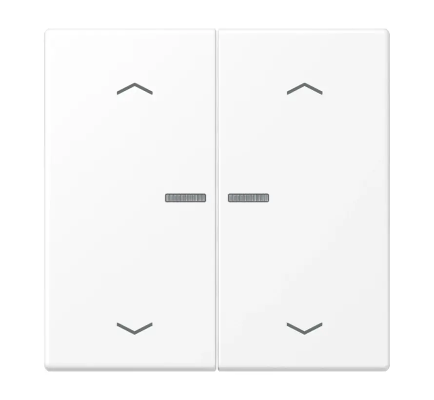 HOME dimmerknop 2-voudig met pijlsymbolen LS990 sneeuwwit mat (BT LS 17102 P WWM)