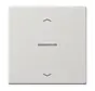 HOME dimmerknop 1-voudig met pijlsymbolen LS990 lichtgrijs (BT LS 17101 P LG)