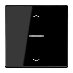 JUNG HOME dimmerknop 1-voudig met pijlsymbolen LS990 zwart glans (BT LS 17101 P SW)