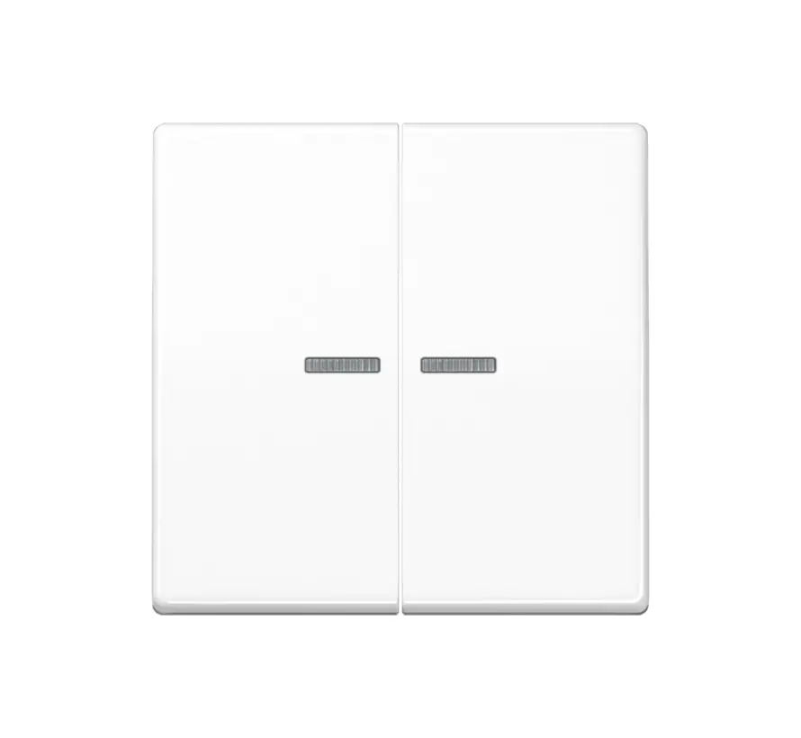 schakelwip 2-voudig met controlevenster voor HOME draadloze schakelaar AS500 alpine wit (AS 102 KO5 WW)