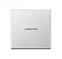 schakelwip met controlevenster voor HOME draadloze schakelaar A-range aluminium (A 101 KO5 AL)