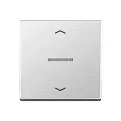 JUNG schakelwip met controlevenster en pijlsymbolen voor HOME draadloze schakelaar A-range aluminium (A 101 KO5P AL)