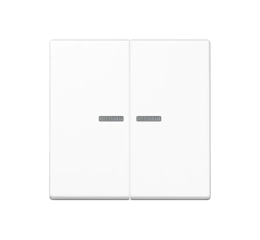 schakelwip 2-voudig met controlevenster voor HOME draadloze schakelaar A-range alpine wit (A 102 KO5 BF WW)